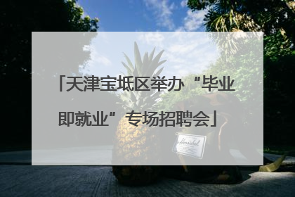 天津宝坻区举办“毕业即就业”专场招聘会