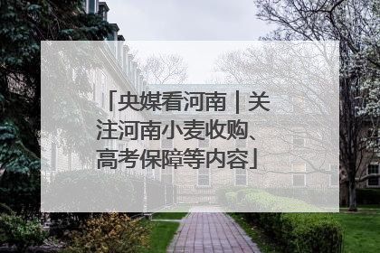 央媒看河南｜关注河南小麦收购、高考保障等内容