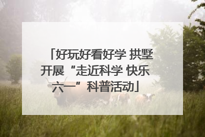 好玩好看好学 拱墅开展“走近科学 快乐六一”科普活动