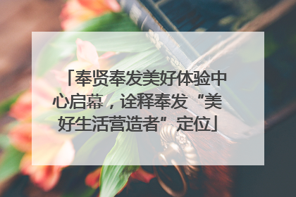 奉贤奉发美好体验中心启幕，诠释奉发“美好生活营造者”定位