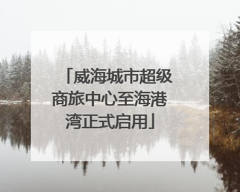 威海城市超级商旅中心至海港湾正式启用