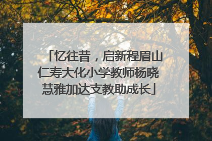 忆往昔，启新程眉山仁寿大化小学教师杨晓慧雅加达支教助成长