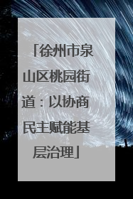 徐州市泉山区桃园街道：以协商民主赋能基层治理