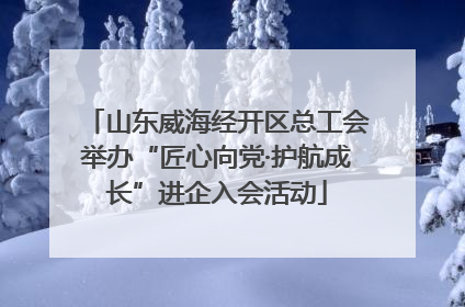 山东威海经开区总工会举办“匠心向党·护航成长”进企入会活动