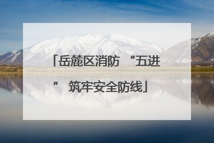 岳麓区消防 “五进” 筑牢安全防线