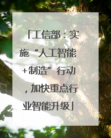 工信部：实施“人工智能+制造”行动，加快重点行业智能升级