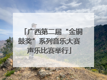 广西第二届“金铜鼓奖”系列音乐大赛声乐比赛举行