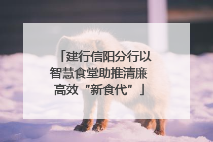 建行信阳分行以智慧食堂助推清廉高效“新食代”