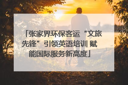 张家界环保客运“文旅先锋”引领英语培训 赋能国际服务新高度