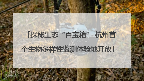 探秘生态“百宝箱” 杭州首个生物多样性监测体验地开放