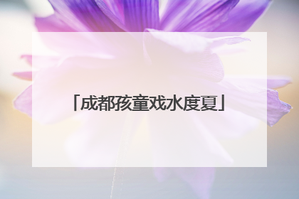 成都孩童戏水度夏