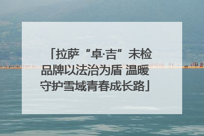 拉萨“卓·吉”未检品牌以法治为盾 温暖守护雪域青春成长路