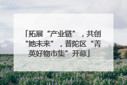 拓展“产业链”，共创“她未来”，普陀区“菁英好物市集”开幕