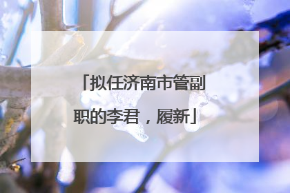 拟任济南市管副职的李君，履新