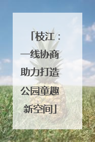 枝江：一线协商助力打造公园童趣新空间