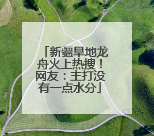 新疆旱地龙舟火上热搜！网友：主打没有一点水分
