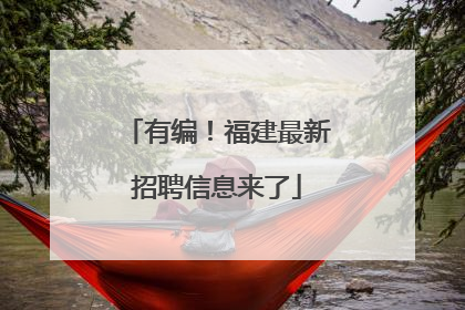 有编！福建最新招聘信息来了