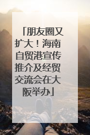 朋友圈又扩大！海南自贸港宣传推介及经贸交流会在大阪举办
