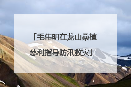 毛伟明在龙山桑植慈利指导防汛救灾