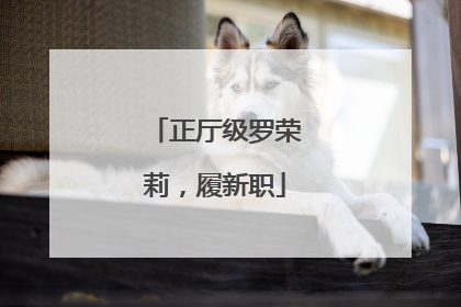 正厅级罗荣莉，履新职