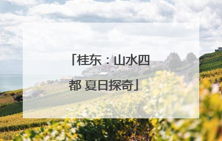 桂东：山水四都 夏日探奇