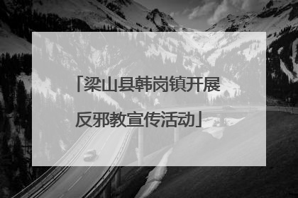 梁山县韩岗镇开展反邪教宣传活动