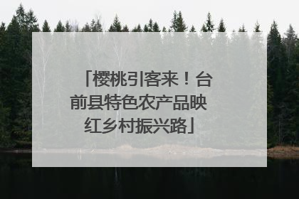 樱桃引客来！台前县特色农产品映红乡村振兴路