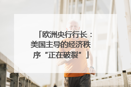 欧洲央行行长：美国主导的经济秩序“正在破裂”