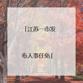 江苏一市发布人事任免