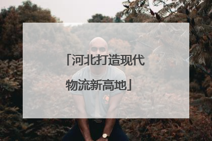 河北打造现代物流新高地