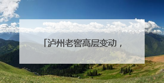 泸州老窖高层变动，履职十年董事离任