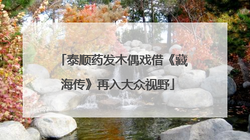 泰顺药发木偶戏借《藏海传》再入大众视野