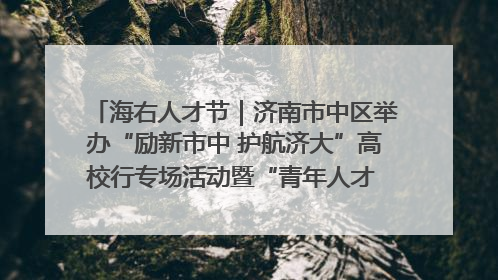 海右人才节｜济南市中区举办“励新市中 护航济大”高校行专场活动暨“青年人才 乐享市中”品牌推介会
