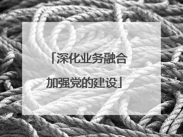 深化业务融合 加强党的建设