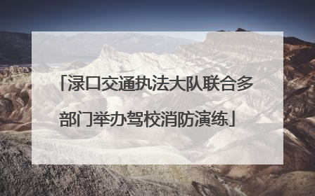 渌口交通执法大队联合多部门举办驾校消防演练