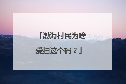 渤海村民为啥爱扫这个码？