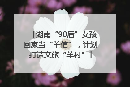 湖南“90后”女孩回家当“羊倌”，计划打造文旅“羊村”