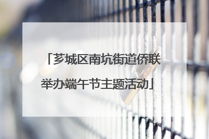 芗城区南坑街道侨联举办端午节主题活动