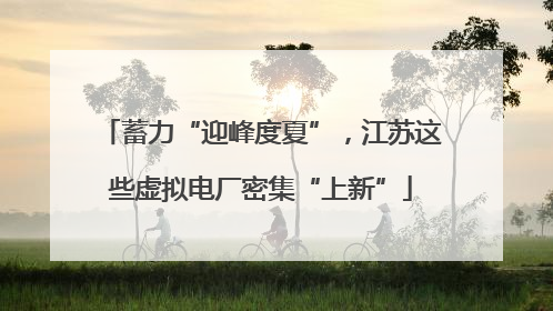 蓄力“迎峰度夏”，江苏这些虚拟电厂密集“上新”
