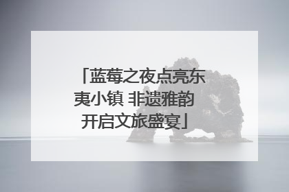 蓝莓之夜点亮东夷小镇 非遗雅韵开启文旅盛宴