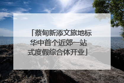 蔡甸新添文旅地标 华中首个近郊一站式度假综合体开业