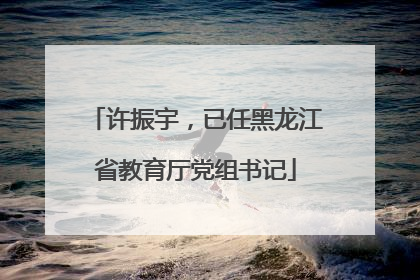许振宇，已任黑龙江省教育厅党组书记