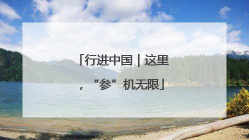 行进中国｜这里，“参”机无限
