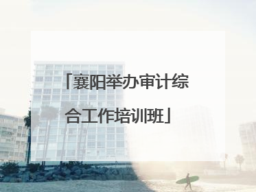 襄阳举办审计综合工作培训班