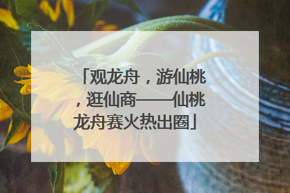 观龙舟，游仙桃，逛仙商——仙桃龙舟赛火热出圈