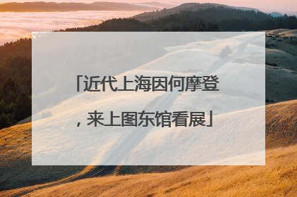 近代上海因何摩登，来上图东馆看展