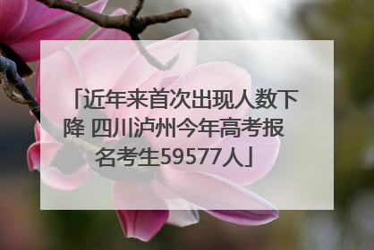 近年来首次出现人数下降 四川泸州今年高考报名考生59577人