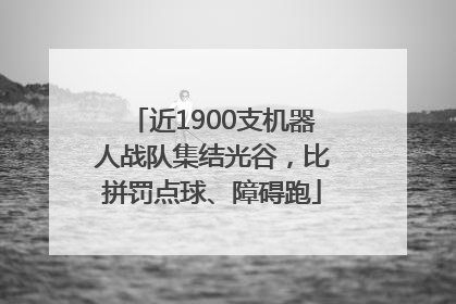 近1900支机器人战队集结光谷，比拼罚点球、障碍跑