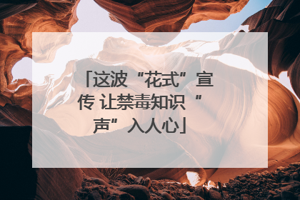 这波“花式”宣传 让禁毒知识“声”入人心