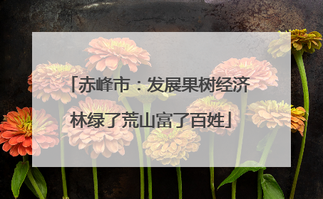 赤峰市：发展果树经济林绿了荒山富了百姓